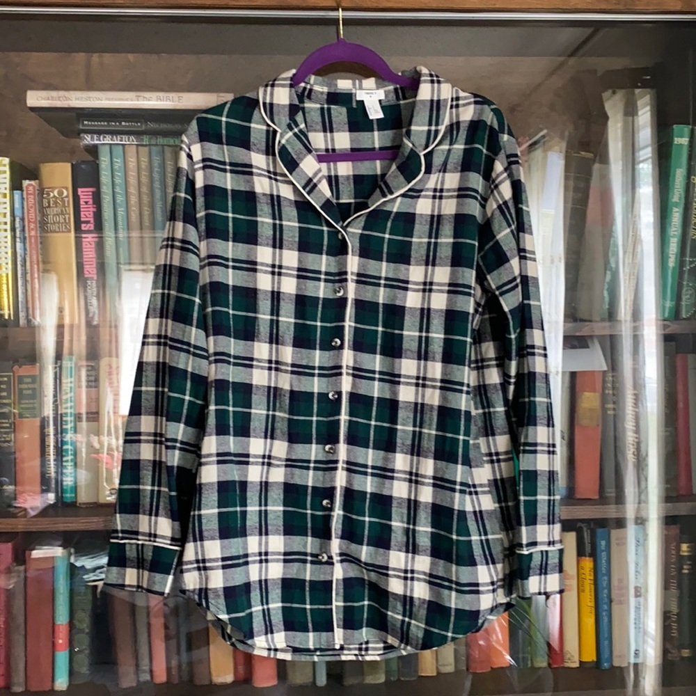 Plaid Forever21 pajama shirt